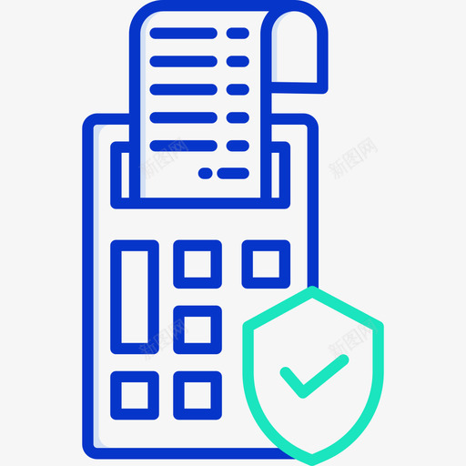 发票付款8轮廓颜色图标svg_新图网 https://ixintu.com 付款 发票 轮廓 颜色