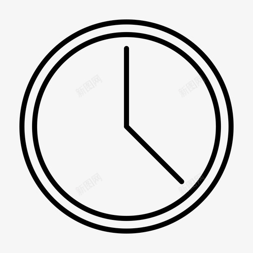 挂钟时间表时间图标svg_新图网 https://ixintu.com 挂钟 时区 时间 时间表
