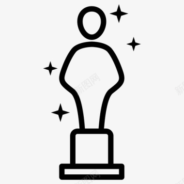 奥斯卡雕像奖项电影图标图标