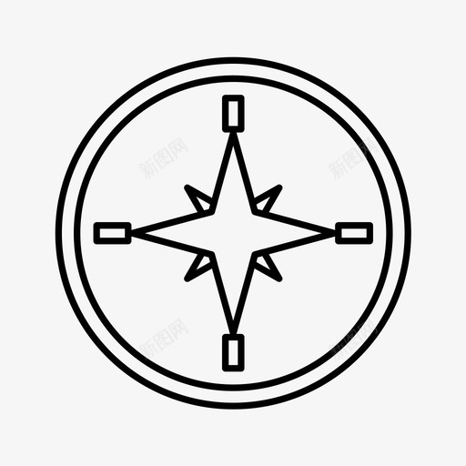 位置指南针导航图标svg_新图网 https://ixintu.com pin 位置 导航 指南针 路线 轮廓图标