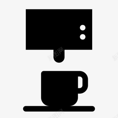 咖啡自动滴灌饮料生活方式图标图标