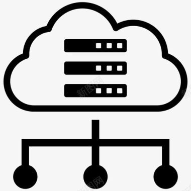 存储云数据服务器链接图标图标