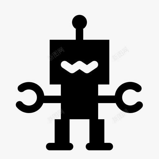 机器人玩具婴儿儿童图标svg_新图网 https://ixintu.com 儿童 婴儿 字形 机器人 玩具