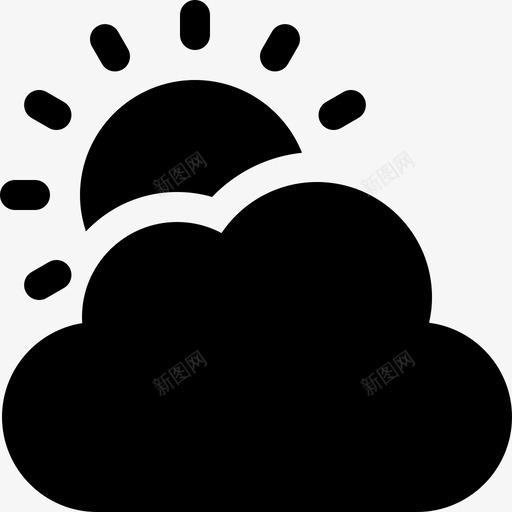 云和太阳气候变化10充满图标svg_新图网 https://ixintu.com 云和 充满 太阳 气候变化