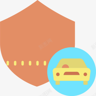 汽车保险安全13平房图标图标