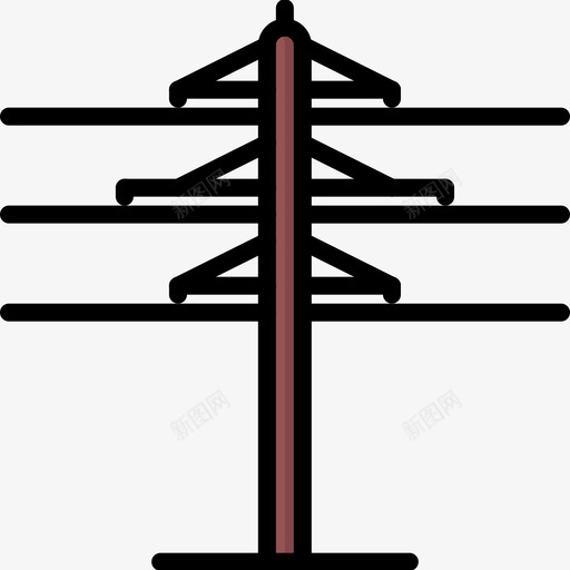 电源线电工9彩色图标svg_新图网 https://ixintu.com 彩色 电工 电源线