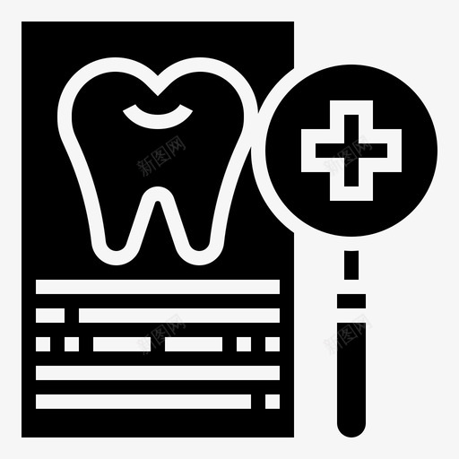 牙科检查诊所图标svg_新图网 https://ixintu.com 保险 保险标志符号1 医疗 检查 牙科 诊所