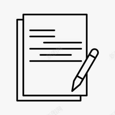 报告文档写入图标图标