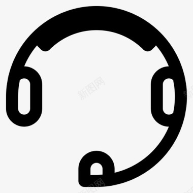 耳机呼叫中心客户服务图标图标