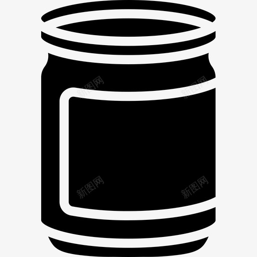 罐子容器2填充图标svg_新图网 https://ixintu.com 填充 容器 罐子