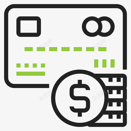 信用卡支付方式14梯度图标svg_新图网 https://ixintu.com 信用卡 支付方式14 梯度