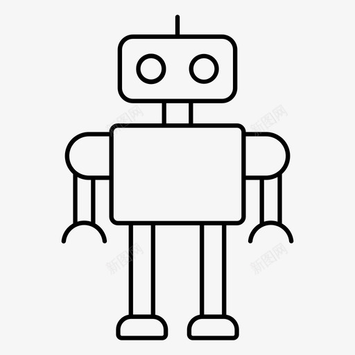 机器人自动客户图标svg_新图网 https://ixintu.com 万圣节 客户 帮助 机器人 自动