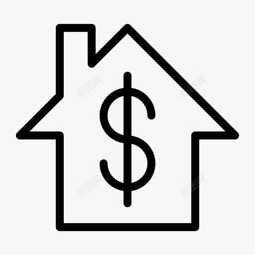 房价房产已售图标svg_新图网 https://ixintu.com 已售 房产 房价