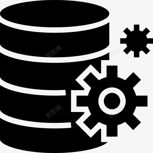 数据库数据和网络管理填充图标svg_新图网 https://ixintu.com 填充 数据 数据库 网络管理