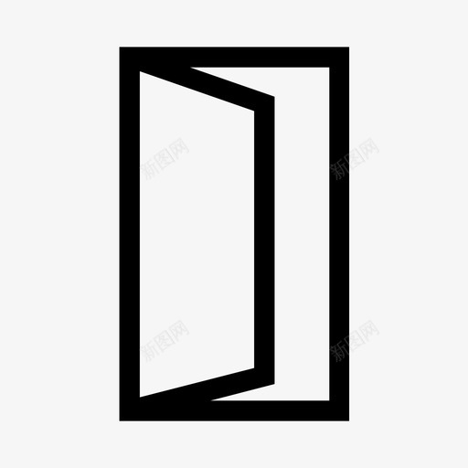 出口门逃生图标svg_新图网 https://ixintu.com 出口 注销 逃生 逃生门