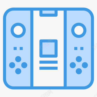 游戏控制器gadget30蓝色图标图标