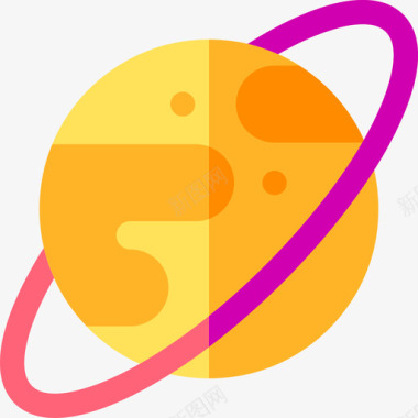 行星太空158平坦图标图标
