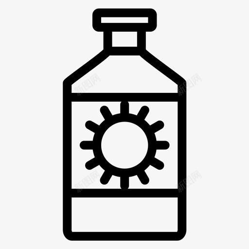 蛋白质瓶子饮料图标svg_新图网 https://ixintu.com 海滩粗体系列182 瓶子 蛋白质 运动 饮料