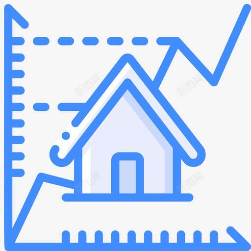地产投资66蓝色图标svg_新图网 https://ixintu.com 地产 投资66 蓝色