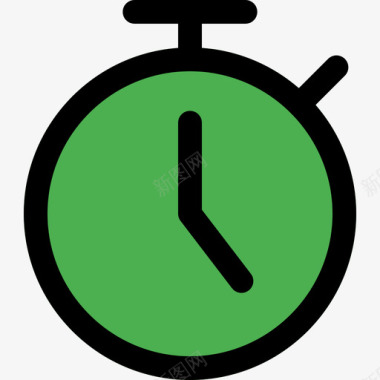 计时器日期和时间5线性颜色图标图标