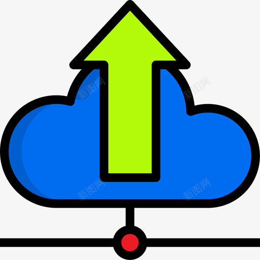 云数据和网络管理4线性颜色图标svg_新图网 https://ixintu.com 数据 线性 网络管理 颜色