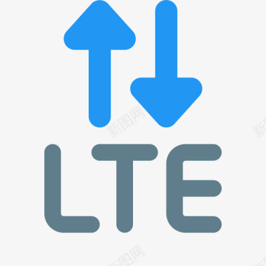 Lte电话和移动电话3扁平图标图标