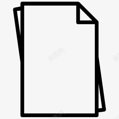 白纸文件档案图标图标