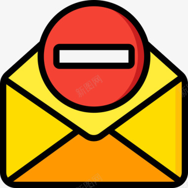 电子邮件电子邮件操作4线颜色图标图标