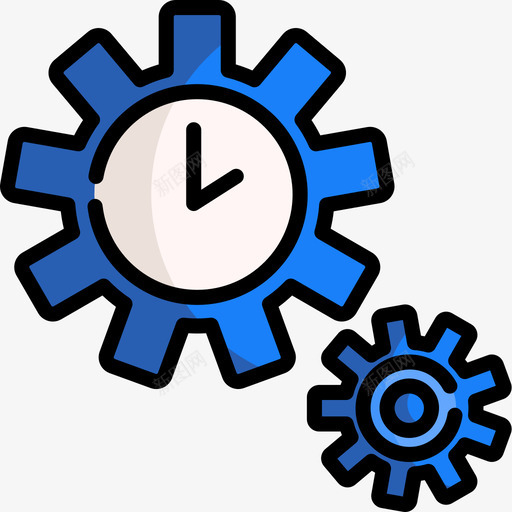 时间管理管理71线性颜色图标svg_新图网 https://ixintu.com 时间管理 管理 线性 颜色