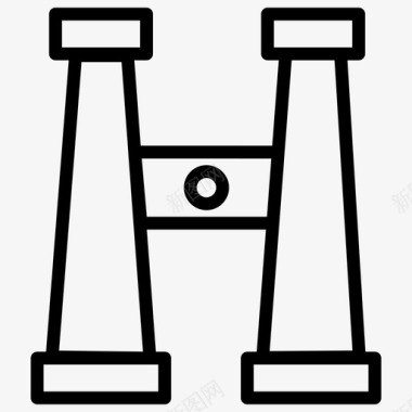 双筒望远镜工具放大图标图标