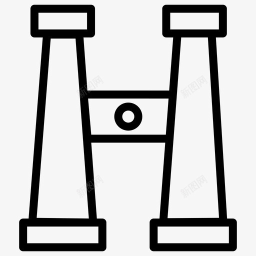 双筒望远镜工具放大图标svg_新图网 https://ixintu.com 双筒 工具 放大 望远镜 移动 粗体 线集 缩小