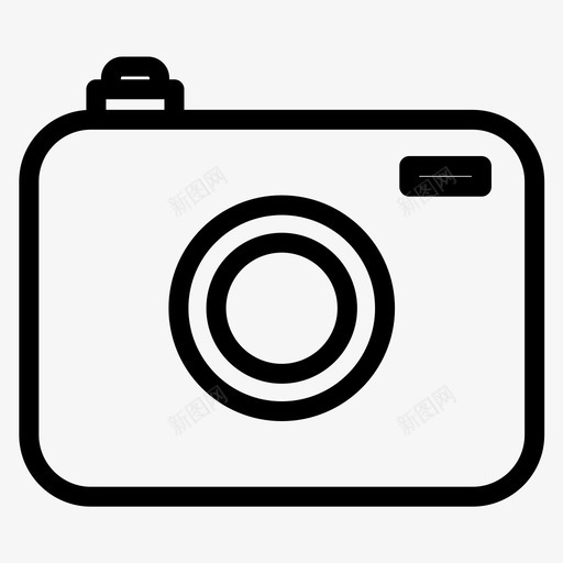 相机数码单反相机图标svg_新图网 https://ixintu.com 单反相机 摄影 数码 相机 相机粗体线条集226