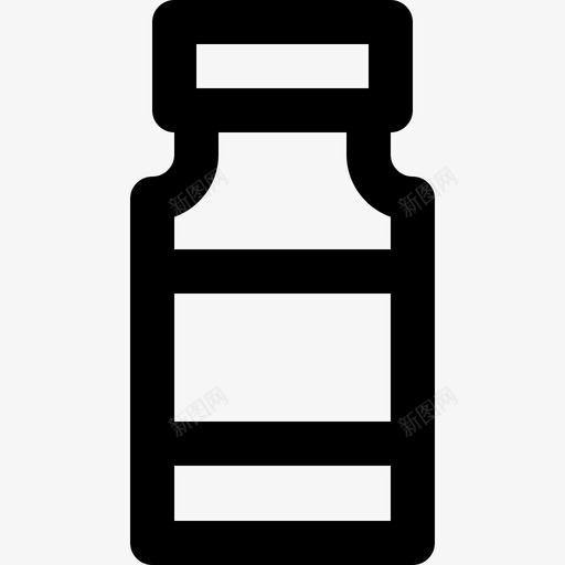 瓶装夏季食品和饮料1线性图标svg_新图网 https://ixintu.com 夏季 瓶装 线性 食品 饮料