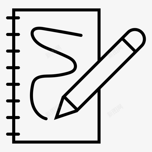 创意流程艺术家绘画图标svg_新图网 https://ixintu.com 创意创意和服务 创意流程 插图 笔记本 绘画 艺术家 铅笔