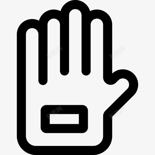 手套高尔夫37线状图标svg_新图网 https://ixintu.com 手套 线状 高尔夫