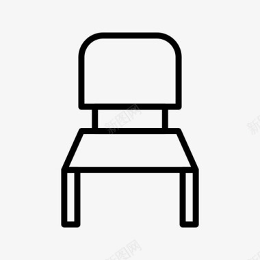 椅子校椅坐姿图标图标