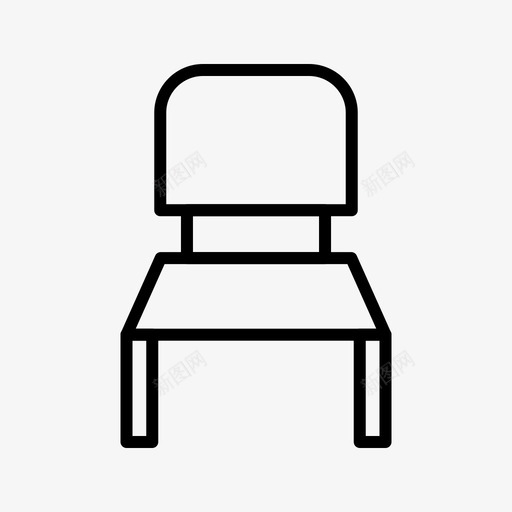 椅子校椅坐姿图标svg_新图网 https://ixintu.com 图标 坐姿 字形 校椅 椅子