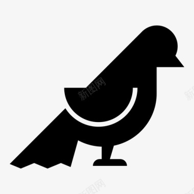 鸽子小鸟自由图标图标