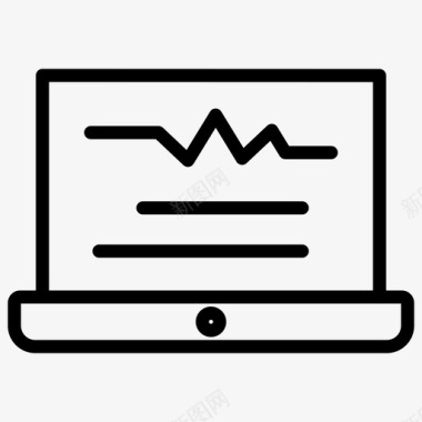 笔记本电脑计算机医学图标图标