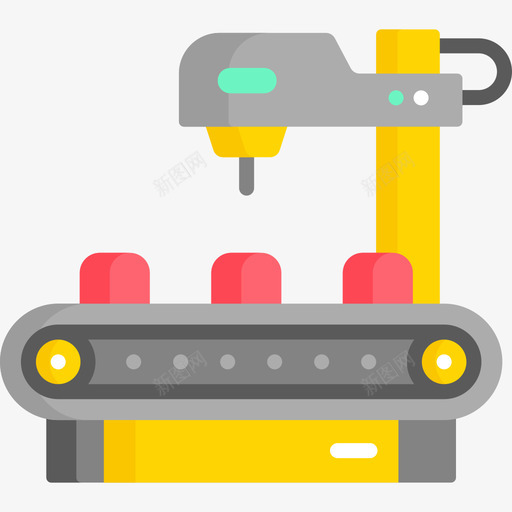 输送机技术102扁平图标svg_新图网 https://ixintu.com 扁平 技术 输送机