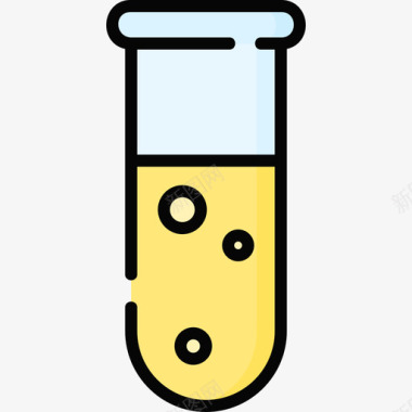 试管实验室37线性颜色图标图标