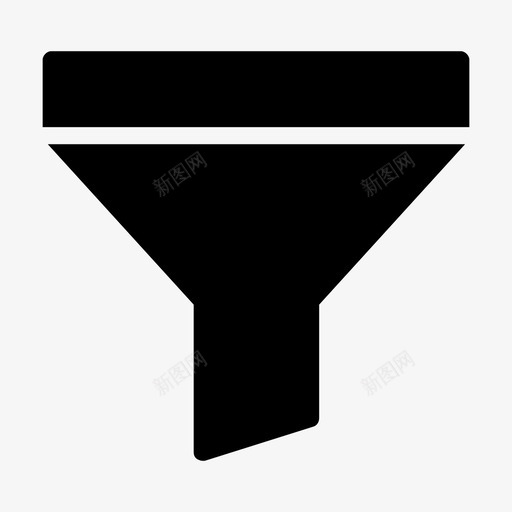 漏斗设备过滤器图标svg_新图网 https://ixintu.com 分类 工具 工具线符号 漏斗 设备 过滤器