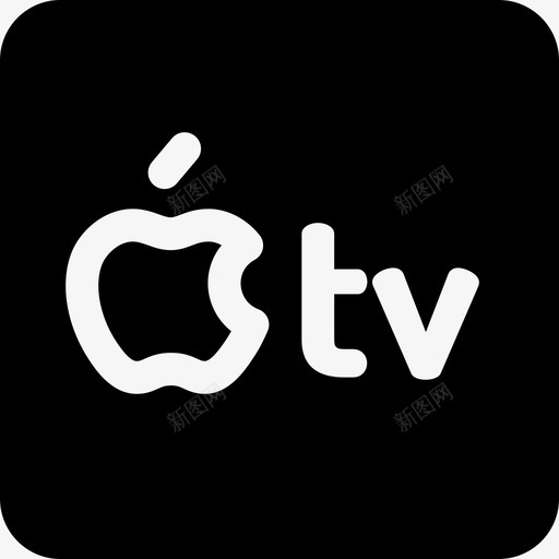 苹果电视电视27充满图标svg_新图网 https://ixintu.com 充满 电视 苹果