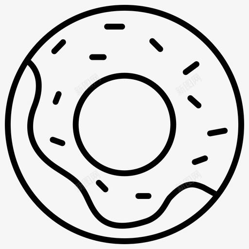 甜甜圈咖啡图标1轮廓svg_新图网 https://ixintu.com 咖啡 图标 甜甜圈 轮廓