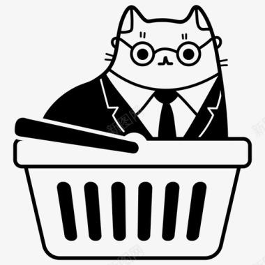 商业猫买卖图标图标
