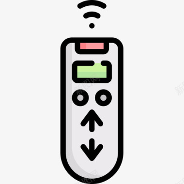 遥控器domotics22线性颜色图标图标