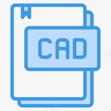 Cad文件类型18蓝色图标图标