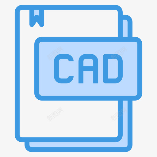 Cad文件类型18蓝色图标svg_新图网 https://ixintu.com Cad 文件类型18 蓝色