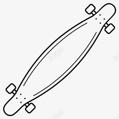 板步长板滑板和长板类型图标图标