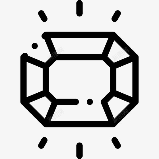 红宝石中世纪45直纹图标svg_新图网 https://ixintu.com 中世纪 直纹 红宝石